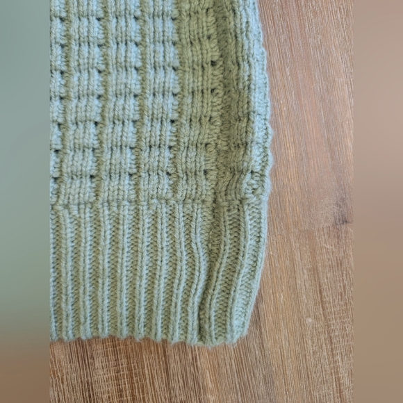 RETROFETE DORINDA Wool Blend Round Neck Sweater In Sage Size S - Picture 10 of 14